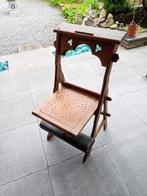 Antieke bidstoel opklapbare zitting uit 1898., Antiek en Kunst, Ophalen of Verzenden