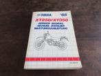 Yamaha XT250 XT350 1985 werkplaatshandboek manual, Motoren, Ophalen of Verzenden, Yamaha