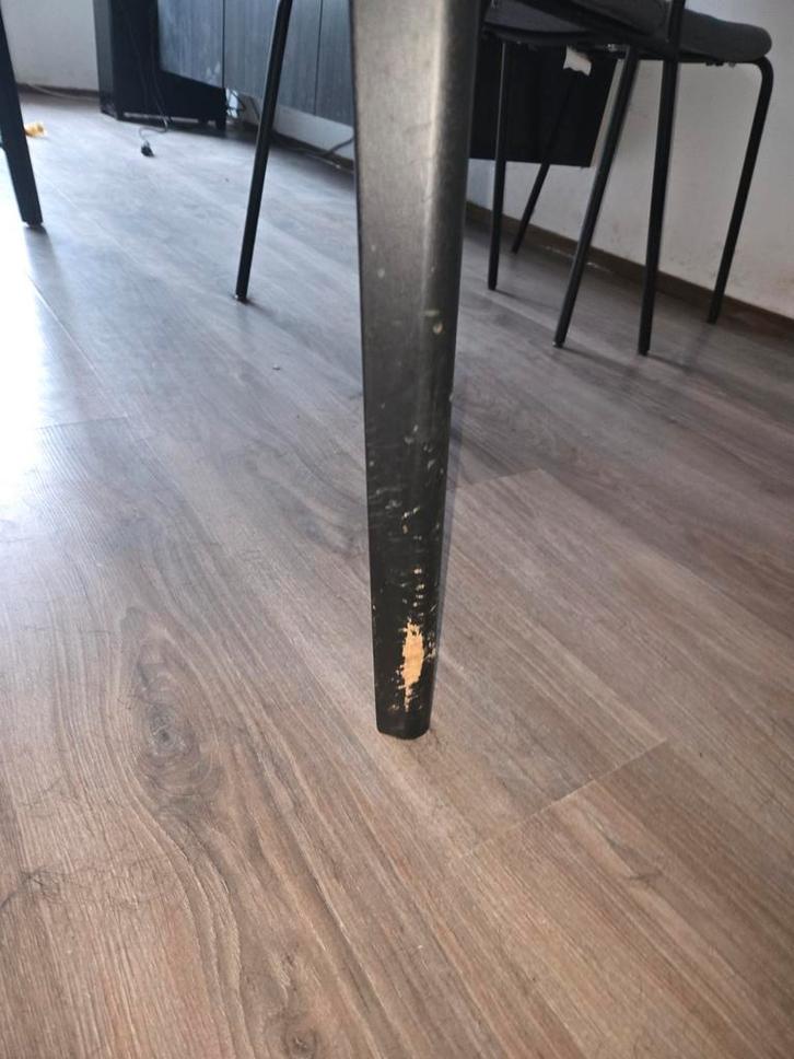 Ikea Eettafel Zwart - Gebruikt, Huis en Inrichting, Stoffering | Vloerbedekking, Gebruikt, Laminaat, Zwart, minder dan 10 m², Ophalen