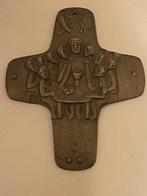 Religieus metalen kruis laatste avondmaal Egino Weinert, Antiek en Kunst, Antiek | Religie, Ophalen of Verzenden