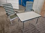 camping tafel met 2 stoelen, Ophalen, Gebruikt, Campingtafel