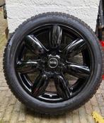 17" Mini lichtmetalen velgen Net Spoke Black + winterbanden, Ophalen, Gebruikt