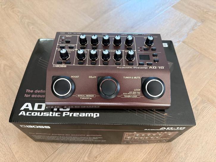 Boss AD-10 Acoustic Preamp, Muziek en Instrumenten, Effecten, Zo goed als nieuw, Chorus, Delay of Echo, Reverb, Volume, Overige typen