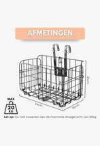 Fietsmand boodschappen fiets krat zwart voor of achter, Stuurbevestiging, Nieuw, Fietsmand, Boney