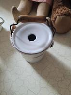 Antiek emaillen emmertje voor poppen foto 1 t/m 5, Antiek en Kunst, Antiek | Speelgoed, Ophalen of Verzenden