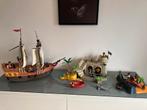 Playmobil piraten boot en eilanden, Ophalen of Verzenden, Gebruikt, Los playmobil