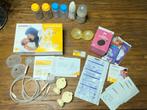 Medela dubbele afkolfset (voor symphony pomp) + accessoires, Ophalen of Verzenden, Gebruikt, Borstkolf