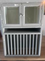 Bordenkast met Glasdeuren, Ophalen, Minder dan 50 cm, Gebruikt, Glas