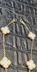 Prachtige klaveren 14k gouden armband, Ophalen of Verzenden, Nieuw, Goud, Goud