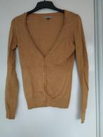 Bershka mosterd gele dames cardigan knoop vestje, Geel, Zo goed als nieuw, Maat 36 (S), Bershka