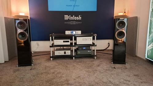 Fyne F 702 High-End speakers Gloss  Black in Nieuwstaat!, Audio, Tv en Foto, Luidsprekers, Zo goed als nieuw, Front, Rear of Stereo speakers