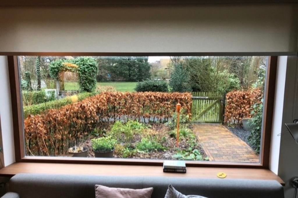 Op maat gemaakt rolgordijn 2.90m lang aanpasbare lengte, Huis en Inrichting, Stoffering | Gordijnen en Lamellen, Ophalen, Wit