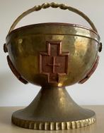 Antieke art deco wijwater emmer ceremonieel kerk, Ophalen of Verzenden, Koper
