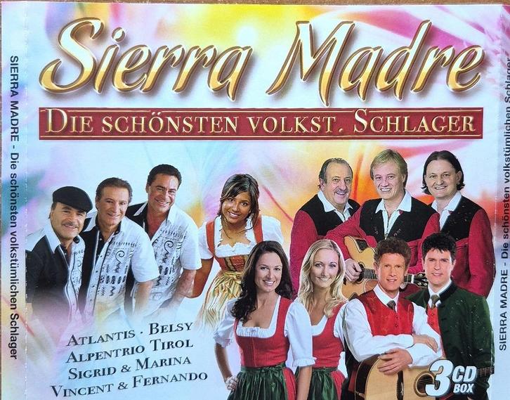 Sierra Madre, Die Schönsten Volkst. Schlager= 3cd BOX = 3,99, Cd's en Dvd's, Cd's | Schlagers, Zo goed als nieuw, Ophalen of Verzenden