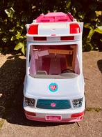 Barbie ambulance met licht en geluid, Ophalen, Zo goed als nieuw