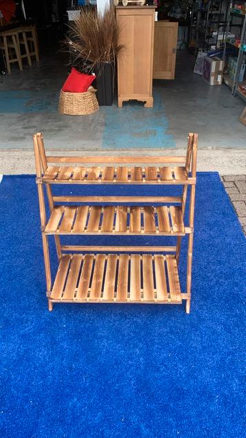 Outsunny plantentrap bloemenbak vurenhout 80 x 37 x 93 cm beschikbaar voor biedingen