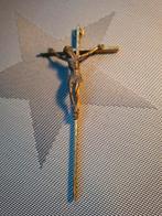 Mooi Koperen Jezus Wand -Kruisbeeld zgan, Antiek en Kunst, Antiek | Religie, Ophalen of Verzenden