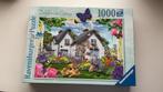 Ravensburger 1000 st Delphinium Cottage, Ophalen of Verzenden, 500 t/m 1500 stukjes, Zo goed als nieuw, Legpuzzel