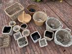 Diverse Manden, Tuin en Terras, Bloempotten, Ophalen of Verzenden, Zo goed als nieuw, Rond, Minder dan 25 cm