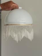 Vintage glazen lampenkap, Huis en Inrichting, Ophalen of Verzenden, Zo goed als nieuw, Rond, Minder dan 25 cm
