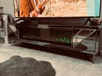 TV Meubel met Haard Grijs/Zwart - Rotterdam Zuid, Ophalen, 200 cm of meer, Minder dan 100 cm, 50 tot 75 cm