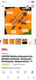 Multi Tuin Onderhoud 4 in 1 Benzine - ZGAN, Benzine, FUXTEC, Ophalen of Verzenden, Zo goed als nieuw