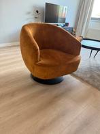 Velvet velours fauteuil - loods 5, Huis en Inrichting, Fauteuils, Ophalen, Zo goed als nieuw, 75 tot 100 cm