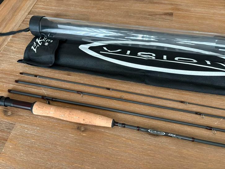 Vision EKA #3 7’6ft Vliegenhengel / Fly rod, Watersport en Boten, Hengelsport | Vliegvissen, Zo goed als nieuw, Ophalen of Verzenden