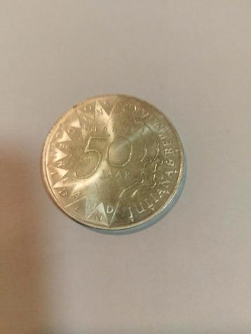 Zilveren 50 Gulden - 50 Jaar Bevrijding beschikbaar voor biedingen