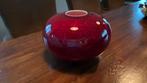 Murano Vaas Donkerrood, Ophalen of Verzenden, Minder dan 50 cm, Rood, Glas