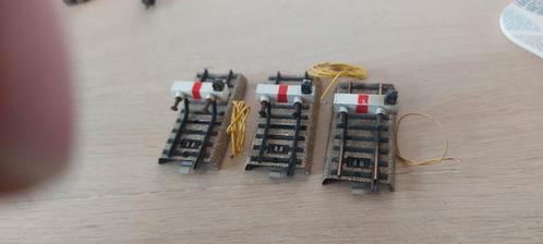 3 Märklin stootjukken met verlichting voor m-rails, Hobby en Vrije tijd, Modeltreinen | H0, Zo goed als nieuw, Rails, Wisselstroom