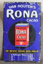 emaille platte plaat RONA CACAO, Ophalen of Verzenden