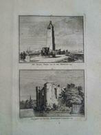 473-474 / Heenvliet en Brielle het stenen Baken Kopergravure, Antiek en Kunst, Kunst | Etsen en Gravures, Ophalen of Verzenden