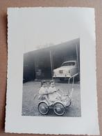 Oude foto Frankrijk Kinderen in kinderwagen en auto, Verzenden, 1940 tot 1960, Gebruikt, Overige onderwerpen