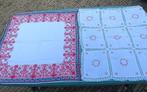 2 Verschillende vintage tafelkleden: zie foto's/tekst (TK46), Ophalen of Verzenden, Gebruikt, Vierkant