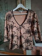 Geborduurde Shirt - Made in France - Maat 40, Ophalen of Verzenden, Zo goed als nieuw, Maat 38/40 (M), Beige