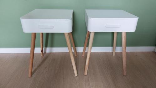 Nachtkastjes 2x, Huis en Inrichting, Slaapkamer | Nachtkastjes, Gebruikt, Minder dan 55 cm, Minder dan 45 cm, Overige materialen