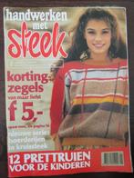 Handwerken met steek februari 1984 breien haken borduren, Ophalen of Verzenden, Breien en Haken, Zo goed als nieuw, Handwerken met Steek