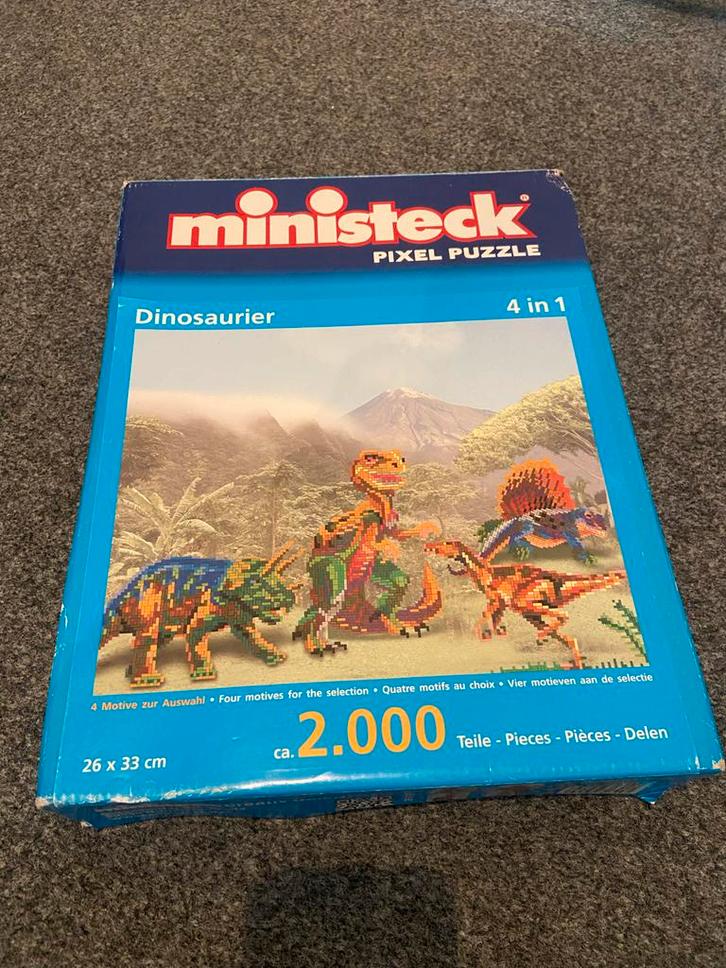 Ministeck Dinosaurus - Compleet!, Hobby en Vrije tijd, Ministeck, Gebruikt, Box-set, Ophalen of Verzenden