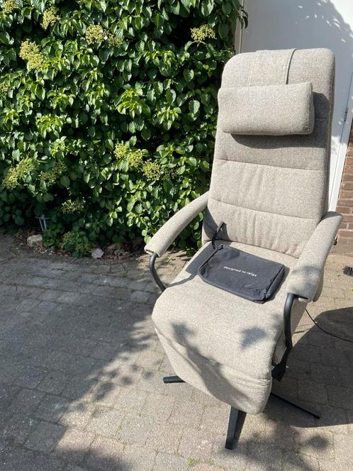 Prominent sta op stoel, Huis en Inrichting, Stoelen, Zo goed als nieuw, Eén, Stof, Grijs, Ophalen