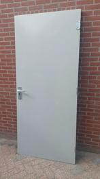 Plaatdeur(schuurdeur) achterdeur 92,8x211,5 rechtsbuitendr, Doe-het-zelf en Verbouw, Platen en Panelen, Ophalen, Gebruikt, Overige materialen