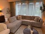 Hoekbank beige zand grijs, Huis en Inrichting, Ophalen, Zo goed als nieuw