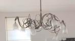 Hanglamp met melkglas kelkjes, Huis en Inrichting, Ophalen, Zo goed als nieuw, Metaal, 75 cm of meer