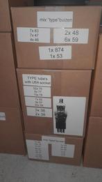 15 dozen met verschillende types radio buizen., Ophalen, Buis of Buizen