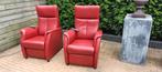 Set 2 Staop en Relax fauteuils Prominent Bordeaux Elektrisch, Huis en Inrichting, Fauteuils, Ophalen, Zo goed als nieuw