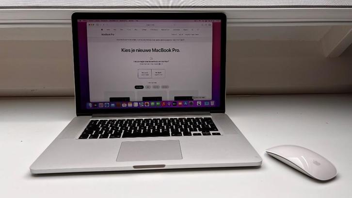 MacBook Pro 15,4” Retina (2015) – 16GB – 256GB SSD, Computers en Software, Apple Macbooks, Gebruikt, MacBook Pro, 15 inch, 2 tot 3 Ghz