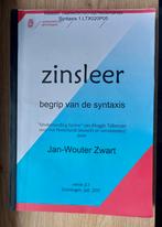 Zinsleer Syntaxis, Boeken, Ophalen of Verzenden, Gelezen, WO