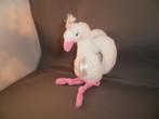 Happy horse zwaan Sophie wit/roze velours met rammel Super, Kinderen en Baby's, Speelgoed | Knuffels en Pluche, Ophalen of Verzenden