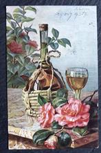 Stilleven Rozen en sterke drank, 1907, A. Geyer, Verzenden, Voor 1920, Gelopen, Overige thema's