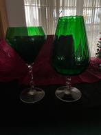 Empoli duo vaas groen, Antiek en Kunst, Antiek | Vazen, Ophalen